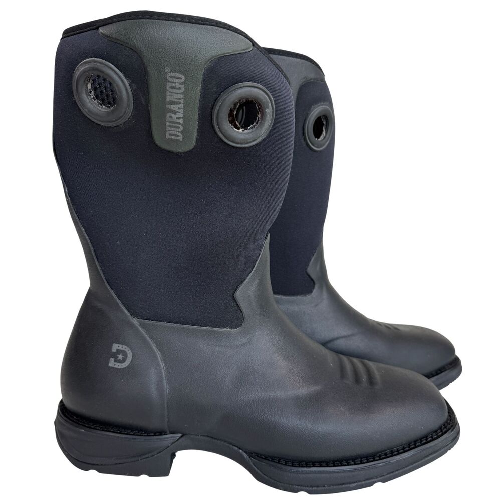 Durango Men's Rebel Rancher Western Waterproof Work Boot Black Size 12W
